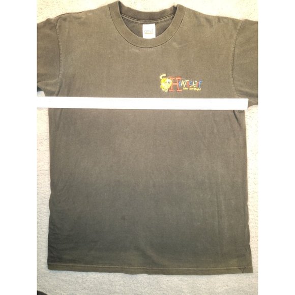 Vintage Anvil Black Heathcliff No Sweat Short Sleeve Cotton T-Shirt Adult Large - Picture 5 of 9